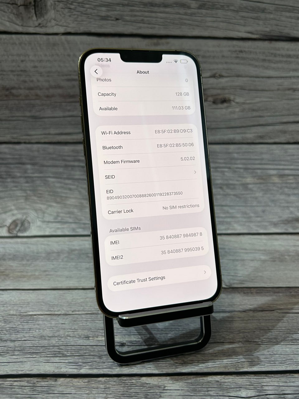 iPhone 13 Pro Max 128GB Gold фото 3