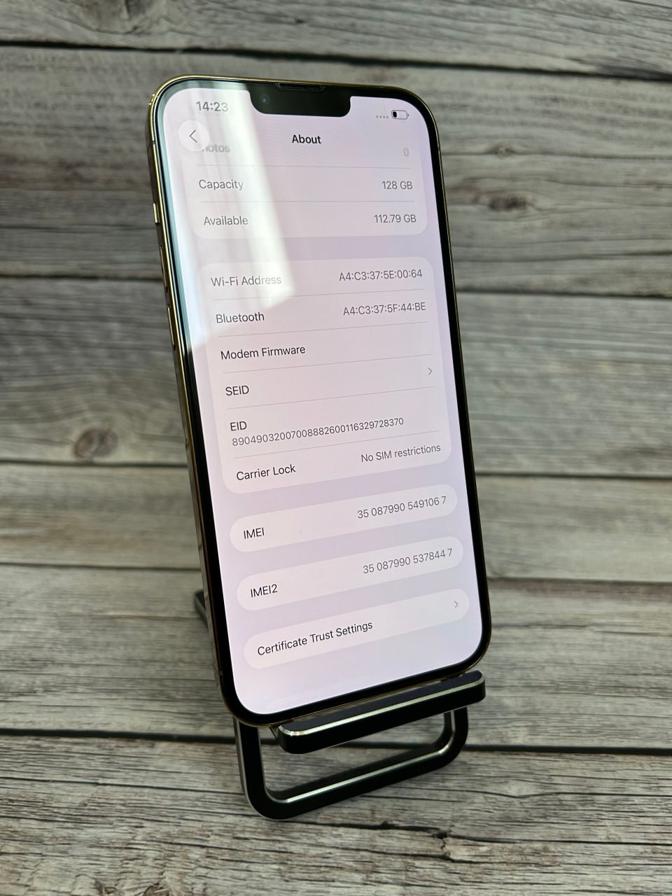 iPhone 13 Pro Max 128GB Gold фото 3