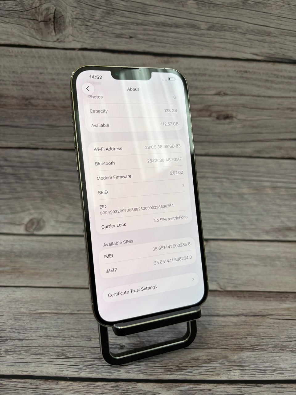 iPhone 13 Pro Max 128GB Silver фото 3